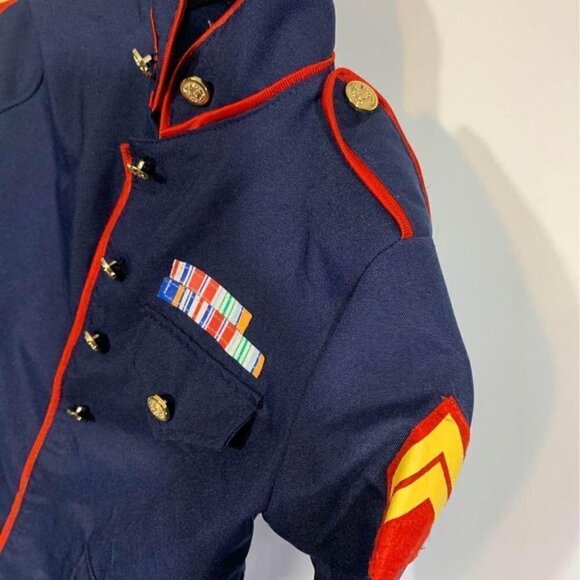 CHILDRENS lieutenants costume. Imagination workshop. Size 7. Navy blue. New cond - Picture 4 of 8